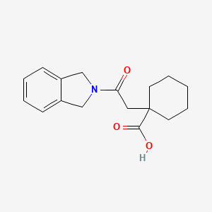 1-[2-(1,3-Dihydroisoindol-2-yl)-2-oxoethyl]cyclohexane-1-carboxylic acid