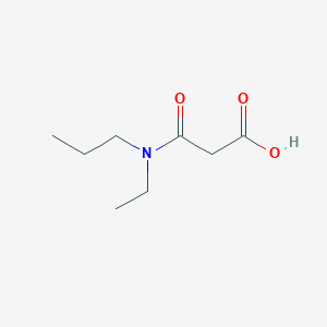 molecular formula C8H15NO3 B7554997 3-[Ethyl(propyl)amino]-3-oxopropanoic acid 