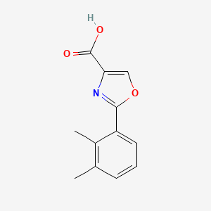 molecular formula C12H11NO3 B7555039 2-(2,3-Dimethylphenyl)-1,3-oxazole-4-carboxylic acid 