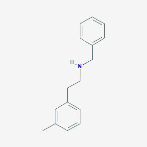 molecular formula C16H19N B7555062 N-benzyl-2-(3-methylphenyl)ethanamine 