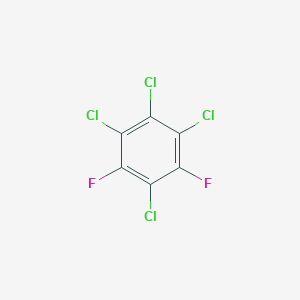 molecular formula C6Cl4F2 B075552 1,2,3,5-Tetrachloro-4,6-difluorobenzene CAS No. 1198-56-7