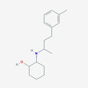 molecular formula C17H27NO B7555240 2-[4-(3-Methylphenyl)butan-2-ylamino]cyclohexan-1-ol 