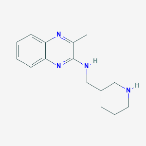 molecular formula C15H20N4 B7555280 3-methyl-N-(piperidin-3-ylmethyl)quinoxalin-2-amine 