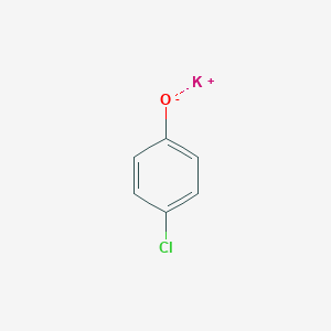 molecular formula C6H4ClKO B075553 Phenol, p-chloro-, potassium salt CAS No. 1121-74-0