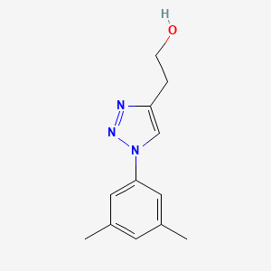 molecular formula C12H15N3O B7555413 2-[1-(3,5-Dimethylphenyl)triazol-4-yl]ethanol 
