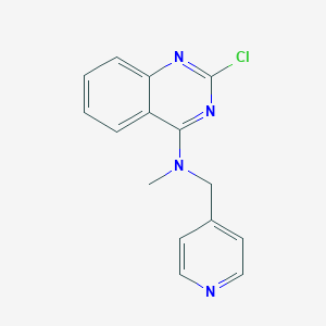 molecular formula C15H13ClN4 B7555483 2-chloro-N-methyl-N-(pyridin-4-ylmethyl)quinazolin-4-amine 
