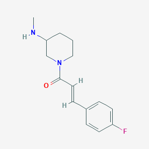 molecular formula C15H19FN2O B7555587 (E)-3-(4-fluorophenyl)-1-[3-(methylamino)piperidin-1-yl]prop-2-en-1-one 