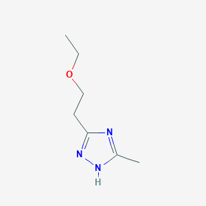 molecular formula C7H13N3O B7555774 3-(2-ethoxyethyl)-5-methyl-1H-1,2,4-triazole 