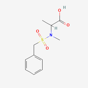 molecular formula C11H15NO4S B7555833 2-[Benzylsulfonyl(methyl)amino]propanoic acid 