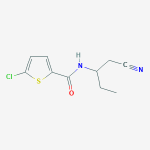 molecular formula C10H11ClN2OS B7555870 5-chloro-N-(1-cyanobutan-2-yl)thiophene-2-carboxamide 