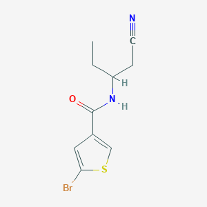 molecular formula C10H11BrN2OS B7555887 5-bromo-N-(1-cyanobutan-2-yl)thiophene-3-carboxamide 