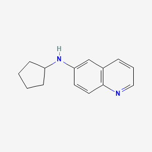 molecular formula C14H16N2 B7555914 N-cyclopentylquinolin-6-amine 