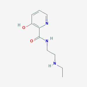 molecular formula C10H15N3O2 B7555930 N-[2-(ethylamino)ethyl]-3-hydroxypyridine-2-carboxamide 