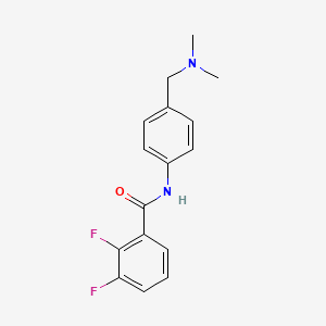 molecular formula C16H16F2N2O B7555934 N-[4-[(dimethylamino)methyl]phenyl]-2,3-difluorobenzamide 