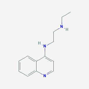 molecular formula C13H17N3 B7555944 N-ethyl-N'-quinolin-4-ylethane-1,2-diamine 