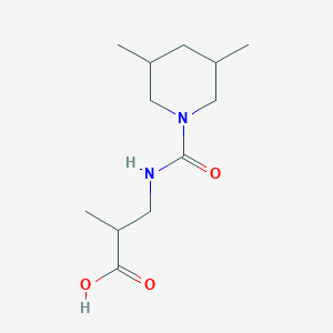 3-[(3,5-Dimethylpiperidine-1-carbonyl)amino]-2-methylpropanoic acid