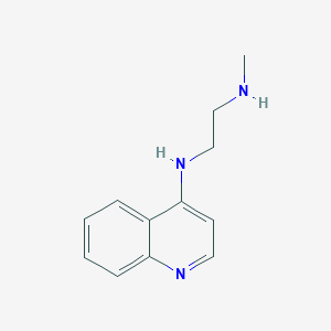 molecular formula C12H15N3 B7556042 N-methyl-N'-quinolin-4-ylethane-1,2-diamine 