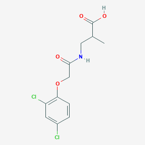 molecular formula C12H13Cl2NO4 B7556099 3-[[2-(2,4-Dichlorophenoxy)acetyl]amino]-2-methylpropanoic acid 