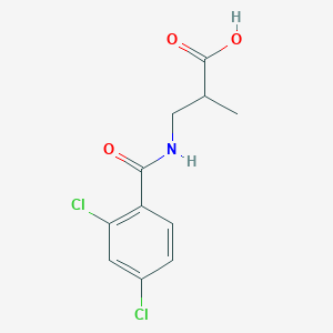 molecular formula C11H11Cl2NO3 B7556144 3-[(2,4-Dichlorobenzoyl)amino]-2-methylpropanoic acid 