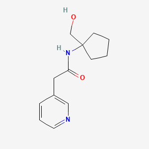 molecular formula C13H18N2O2 B7556173 N-[1-(hydroxymethyl)cyclopentyl]-2-pyridin-3-ylacetamide 