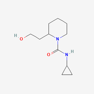 molecular formula C11H20N2O2 B7556224 N-cyclopropyl-2-(2-hydroxyethyl)piperidine-1-carboxamide 