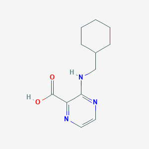 molecular formula C12H17N3O2 B7556274 3-(Cyclohexylmethylamino)pyrazine-2-carboxylic acid 