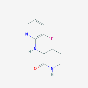 molecular formula C10H12FN3O B7556281 3-[(3-Fluoropyridin-2-yl)amino]piperidin-2-one 