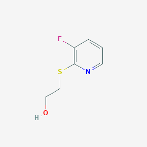 molecular formula C7H8FNOS B7556296 2-(3-Fluoropyridin-2-yl)sulfanylethanol 