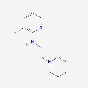 molecular formula C12H18FN3 B7556311 3-fluoro-N-(2-piperidin-1-ylethyl)pyridin-2-amine 
