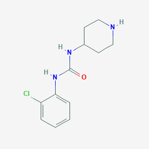 molecular formula C12H16ClN3O B7556447 1-(2-Chlorophenyl)-3-piperidin-4-ylurea 