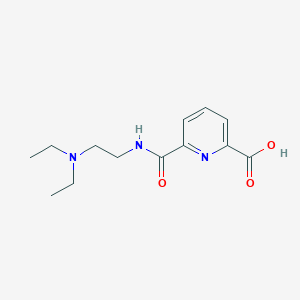 molecular formula C13H19N3O3 B7556460 6-[2-(Diethylamino)ethylcarbamoyl]pyridine-2-carboxylic acid 