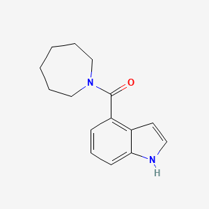 molecular formula C15H18N2O B7556555 azepan-1-yl(1H-indol-4-yl)methanone 