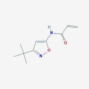 molecular formula C10H14N2O2 B7556726 N-(3-tert-butyl-1,2-oxazol-5-yl)prop-2-enamide 