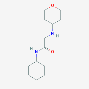 molecular formula C13H24N2O2 B7556749 N-cyclohexyl-2-(oxan-4-ylamino)acetamide 