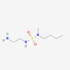 molecular formula C7H19N3O2S B7556757 1-[2-Aminoethylsulfamoyl(methyl)amino]butane 