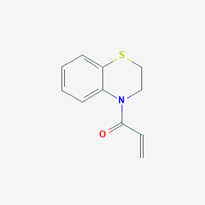 molecular formula C11H11NOS B7556826 1-(2,3-Dihydro-1,4-benzothiazin-4-yl)prop-2-en-1-one 