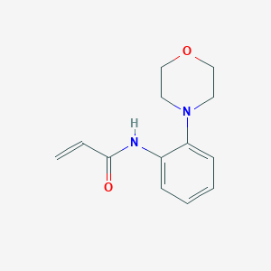 molecular formula C13H16N2O2 B7556845 N-(2-morpholin-4-ylphenyl)prop-2-enamide 