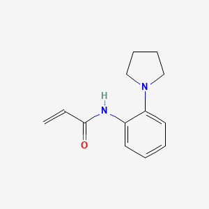 molecular formula C13H16N2O B7556886 N-(2-pyrrolidin-1-ylphenyl)prop-2-enamide 