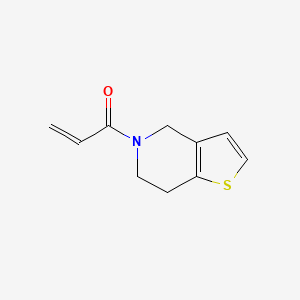 molecular formula C10H11NOS B7556894 1-(6,7-dihydro-4H-thieno[3,2-c]pyridin-5-yl)prop-2-en-1-one 