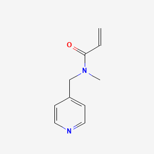 molecular formula C10H12N2O B7556900 N-methyl-N-(pyridin-4-ylmethyl)prop-2-enamide 