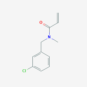 molecular formula C11H12ClNO B7556946 N-[(3-chlorophenyl)methyl]-N-methylprop-2-enamide 