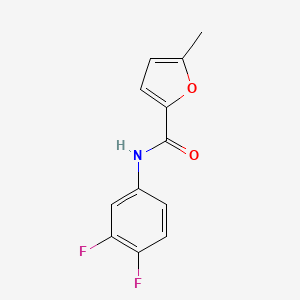 molecular formula C12H9F2NO2 B7556950 N-(3,4-difluorophenyl)-5-methylfuran-2-carboxamide 