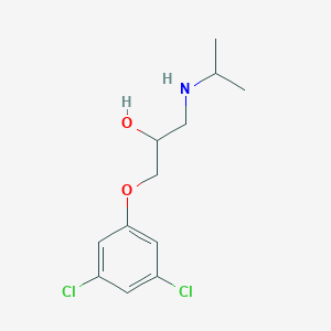 molecular formula C12H17Cl2NO2 B7557069 1-(3,5-Dichlorophenoxy)-3-(propan-2-ylamino)propan-2-ol 