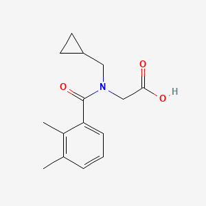 molecular formula C15H19NO3 B7557094 2-[Cyclopropylmethyl-(2,3-dimethylbenzoyl)amino]acetic acid 