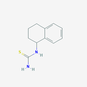molecular formula C11H14N2S B7557145 1,2,3,4-Tetrahydronaphthalen-1-ylthiourea 