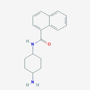molecular formula C17H20N2O B7557161 N-(4-aminocyclohexyl)naphthalene-1-carboxamide 