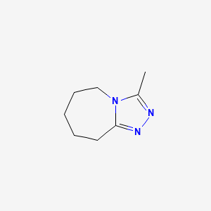 molecular formula C8H13N3 B7557188 3-Methyl-6,7,8,9-tetrahydro-5H-[1,2,4]triazolo[4,3-a]azepine 