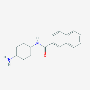 molecular formula C17H20N2O B7557192 N-(4-aminocyclohexyl)naphthalene-2-carboxamide 