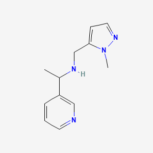 N-[(2-methylpyrazol-3-yl)methyl]-1-pyridin-3-ylethanamine