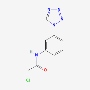 molecular formula C9H8ClN5O B7557274 2-chloro-N-[3-(tetrazol-1-yl)phenyl]acetamide 